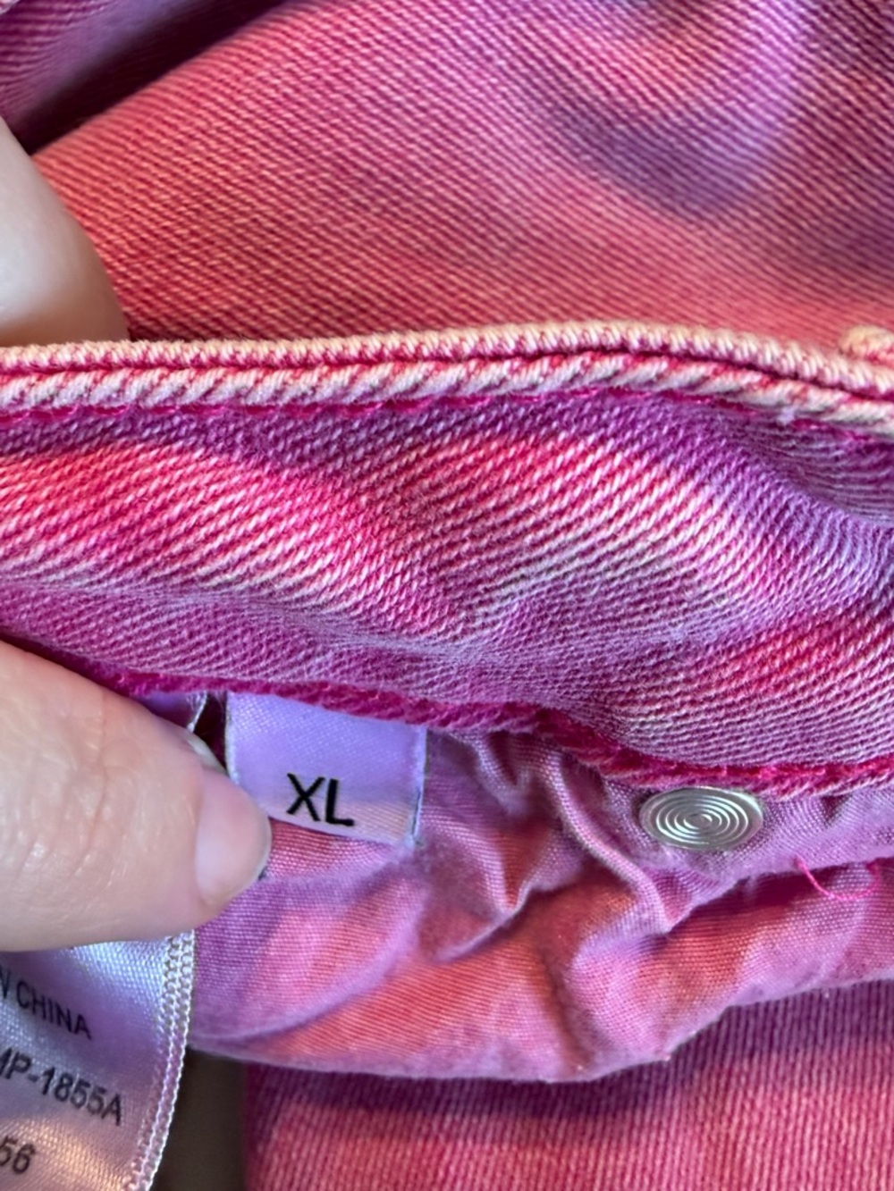 Zenana Pink Bootcut Jeans XL Raw Hem Stretch Denim Trendy Bright Wash - Picture 7 of 10